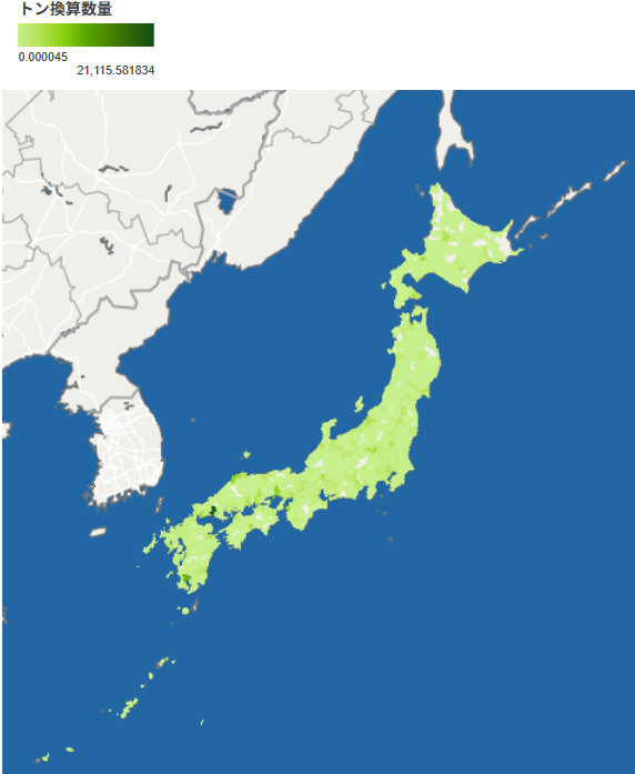 今月のピックアップ業種(医療,福祉)の地図)