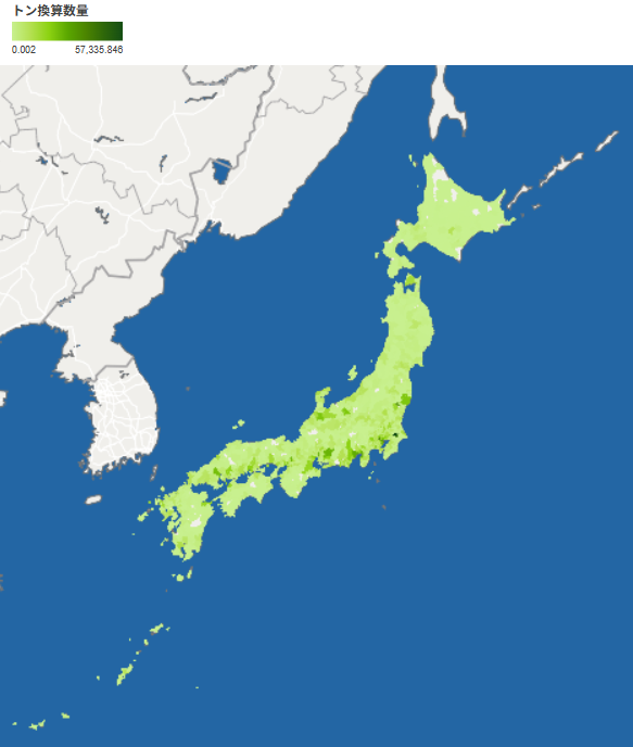 今月のピックアップ廃棄物(木くず)の地図